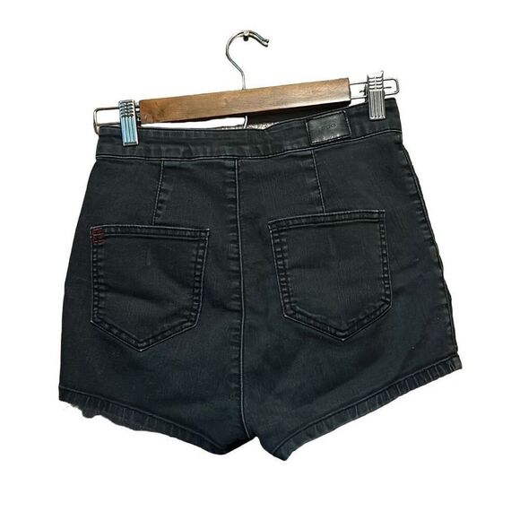 BDG Urban Outfitters Black Wash High Waist Denim Shorts Size 26 Pockets - Picture 7 of 7